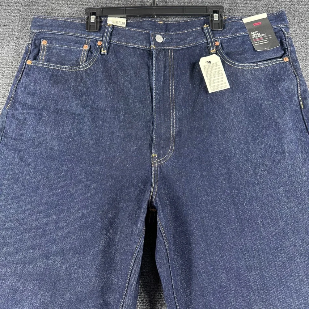 Levi's 568 Jeans Mens 42x30 Loose Straight Leg Denim 100% Cotton NWT